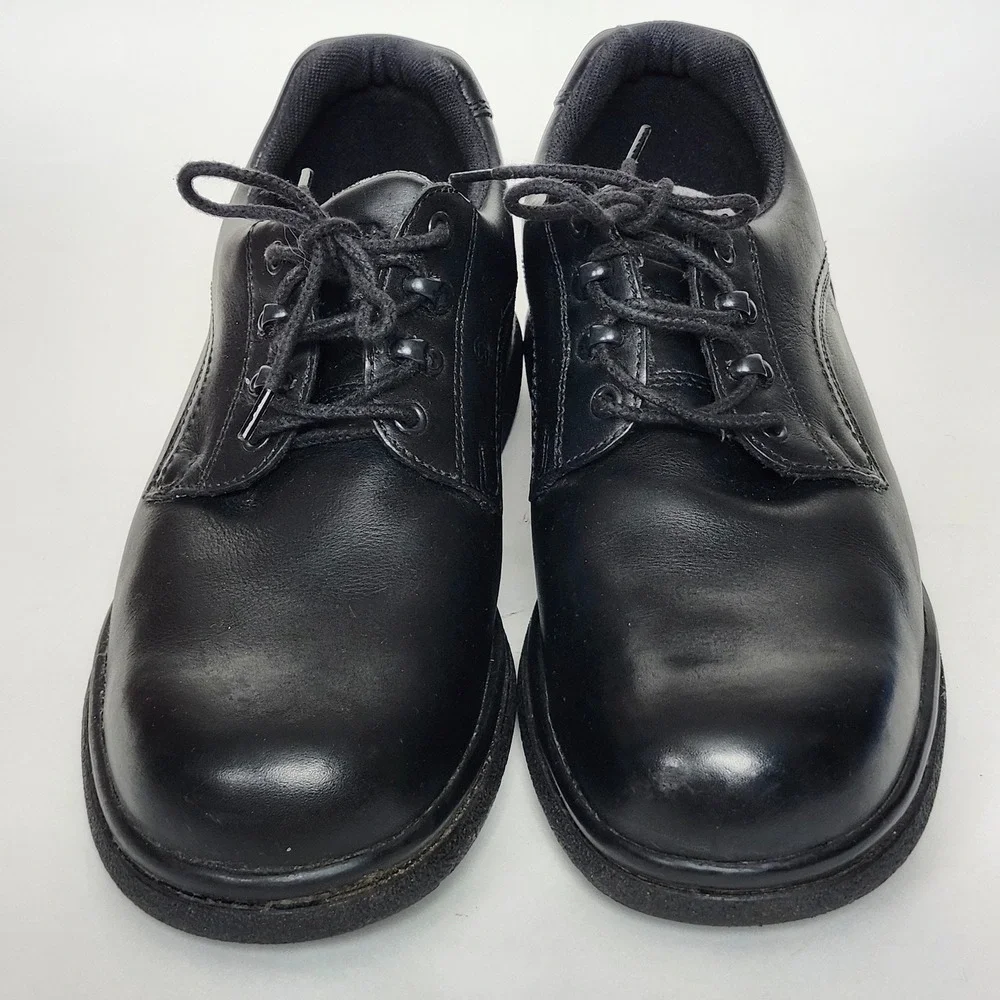 Red Wing 8618 Mens 12 E3 Black Leather Oxford Work Shoes SD Slip Resistant Wide